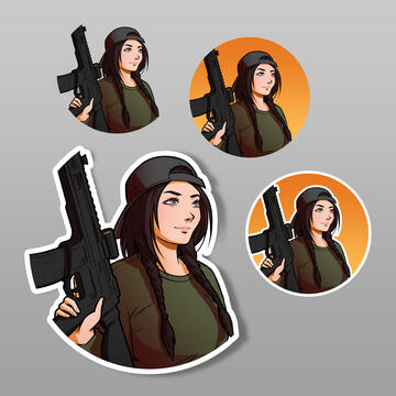Patreon Sticker Commission // Client: Danyela D' Angelo